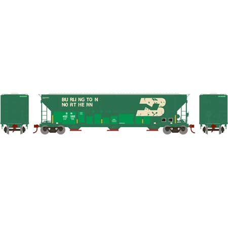 Athearn 82010 HO Burlington Northern RTR FMC 4700 Covered Hopper #452502