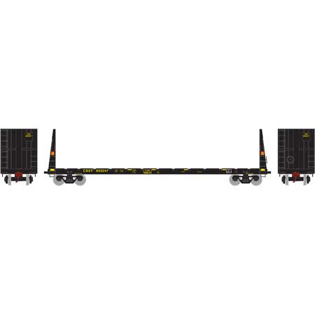 Athearn 90224 HO CSX RTR 60' Bulkhead Flat #603247