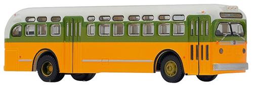 TomyTec 264330 N GMC TDH4512 Bus Yellow (UnPowered)