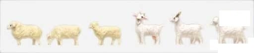 TomyTec 269977 N Sheep & Goats Figures (Set of 6)