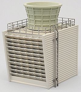 TomyTec 229131 N United Oil Co. Cooling Tower B Kit