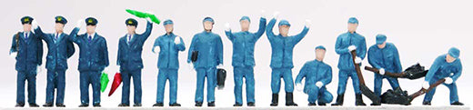 TomyTec 265665 N Railroad Workers Figures (Set of 12)