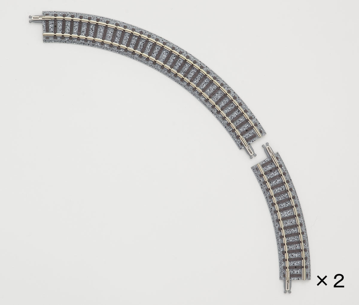 Tomix 1112 N 30 ° and 60 ° C140 Mini Curve Rail (Set of 4)