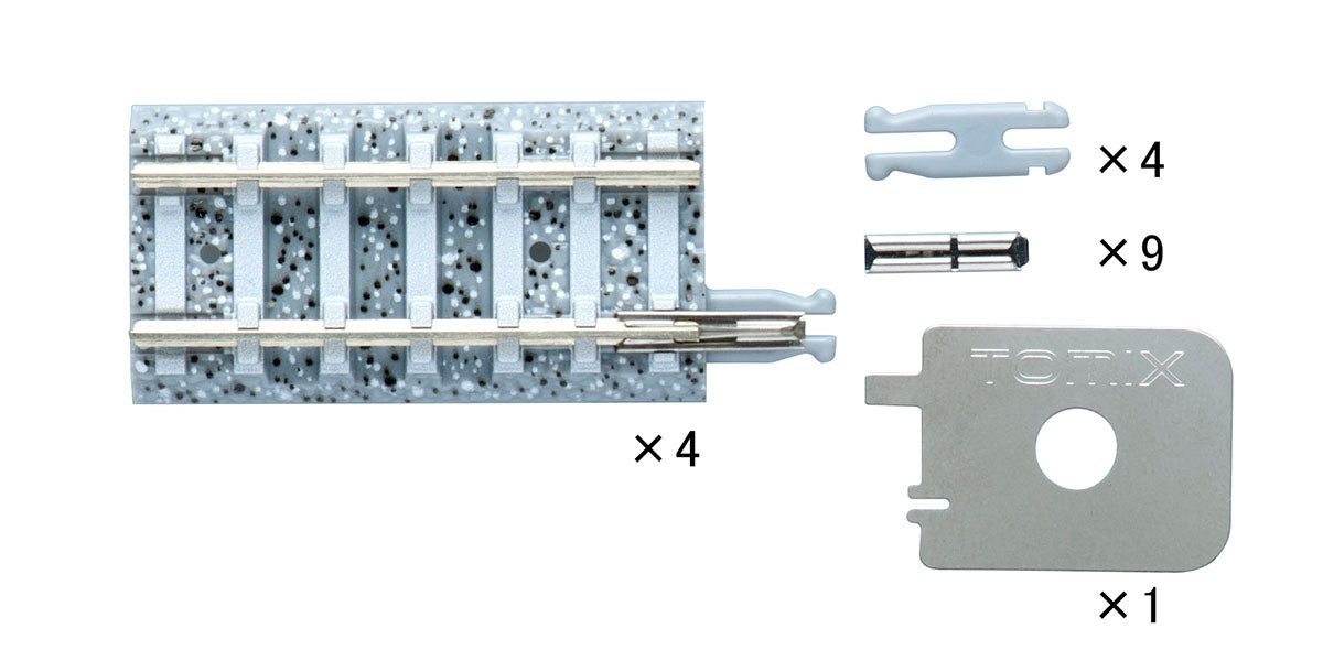TomyTec 15307 N Joint Track with Concrete Ties S35-J-PC - Fine Track