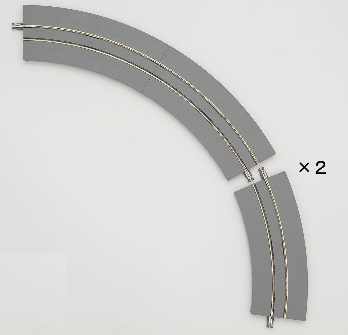 TomyTec 1797 N Wide Tram Mini Curved Rail C177-WT (30 ° 60 ° each 2 sets)