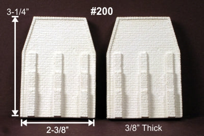 Monroe Models 200 N Bridge Abutment Cut Stone (Pack of 2)
