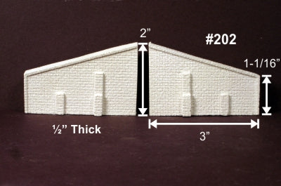 Monroe Models 202 N Abutment Wing s Cut Stone (Pack of 2)