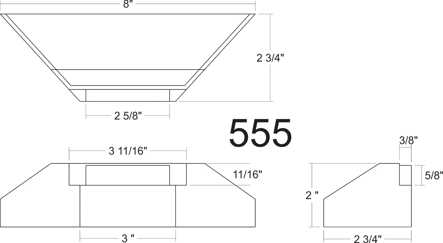 Monroe Models 555 HOn3 Bridge Abutment Board (Pack of 2)
