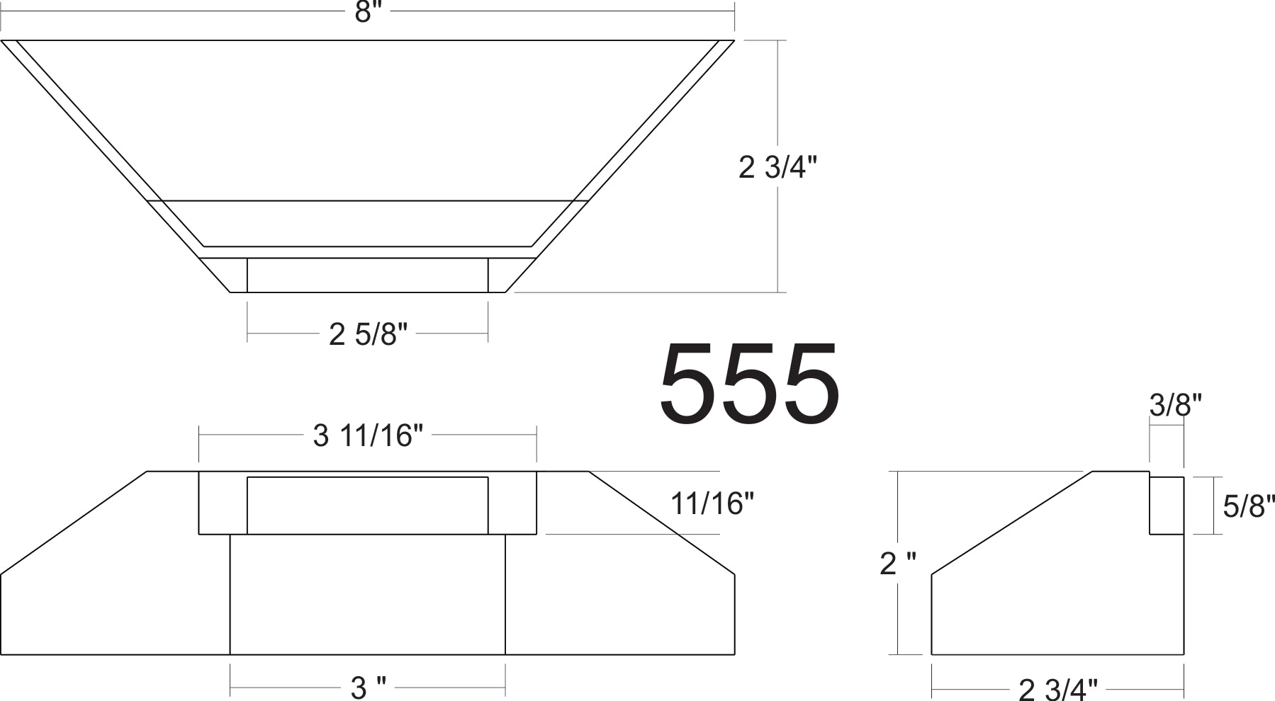 Monroe Models 555 HOn3 Bridge Abutment Board (Pack of 2)