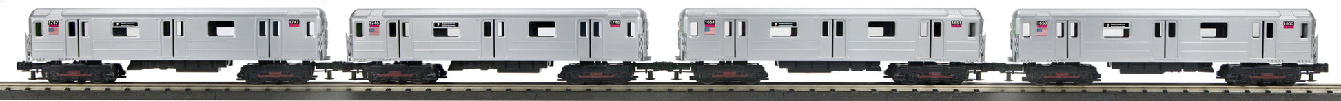 MTH 30-20509-1 O Gauge R62 4-Car Subway Set with Proto-Sound 3.0