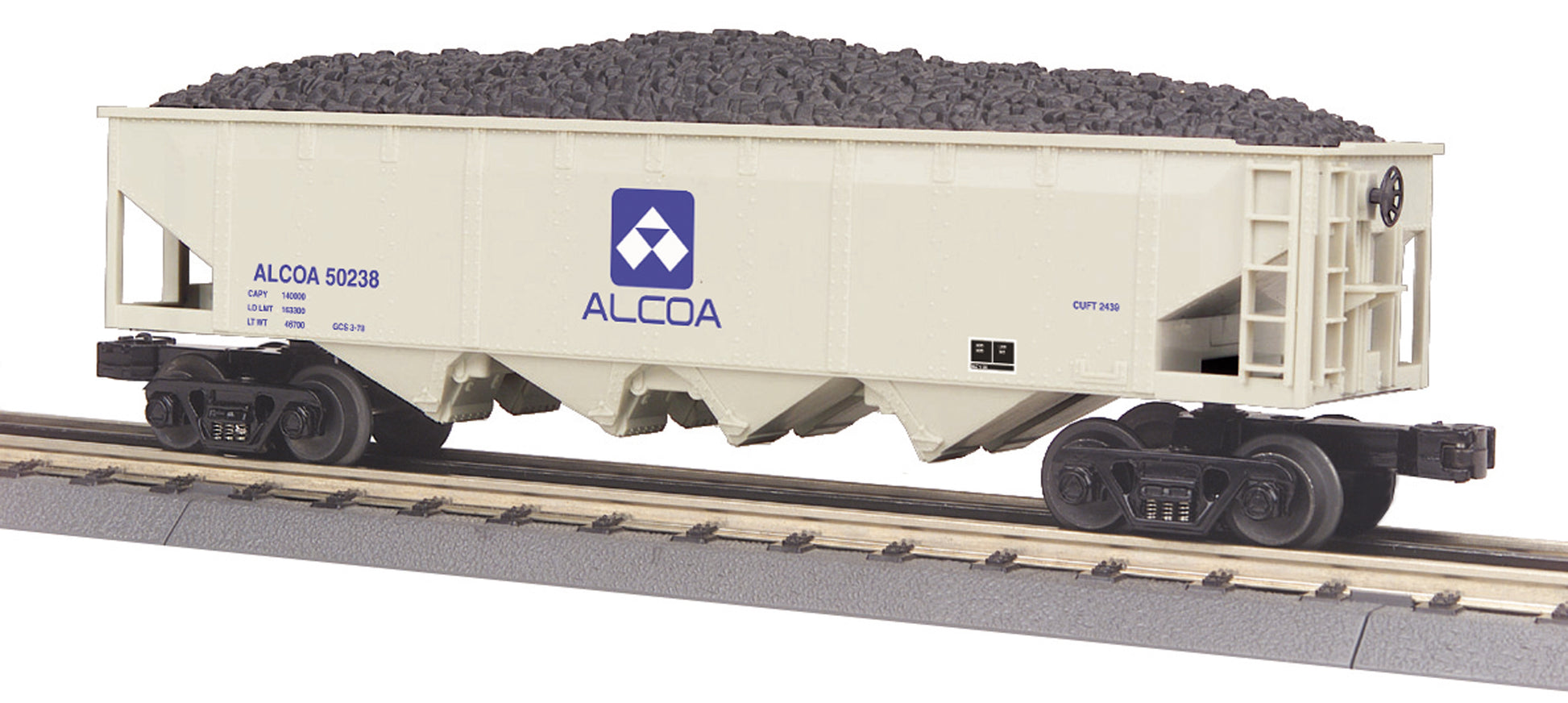 MTH 30-75604 O Alcoa 4-Bay Hopper Car #50238