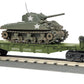 MTH 30-76711 O U.S. Army Flat Car with (1) Sherman Tank #4225