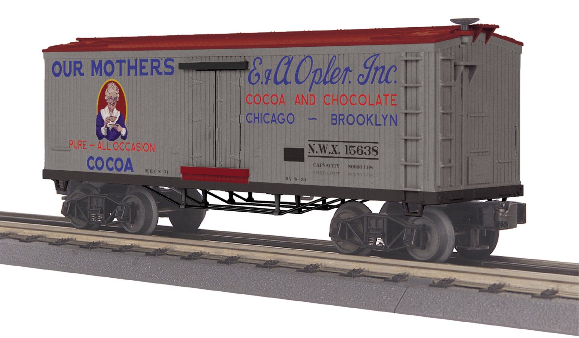 MTH 30-78203 O Our Mother's Cocoa 19th Century Reefer Car #15638