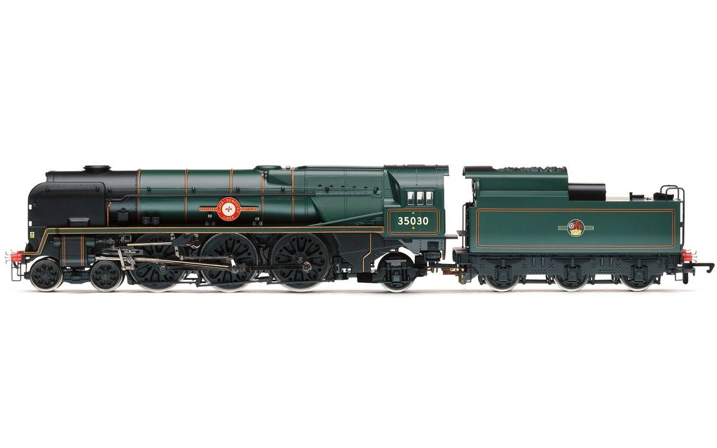 Hornby R3617 OO BR Rebuilt Merchant Navy Class 4-6-2 Elder Dempster Lines #35030