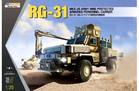 Kinetic61015 1:35 RG-31 MK5 US Army Mine Protected Car Military Vehicle Kit