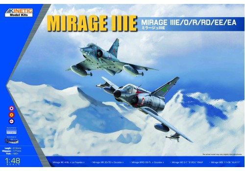 Kinetic Model 48050 1:48 Mirage IIIE/O/R/RD/EE/EA