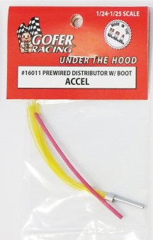 Gofer Racing 16011 1:24-1:25 Pre-Wired Distributor Yellow with Red Boot
