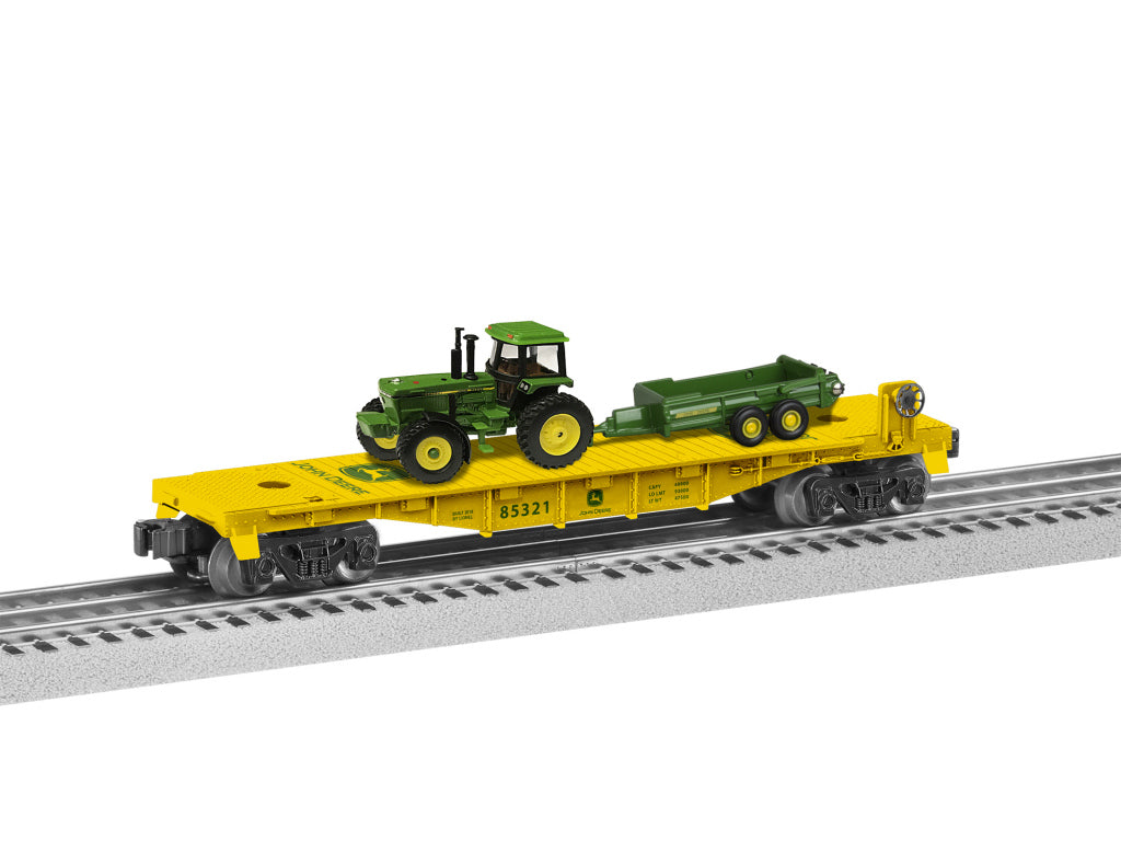 Lionel 6-85321 O John Deere Flatcar w/Tractor & Spreader Load