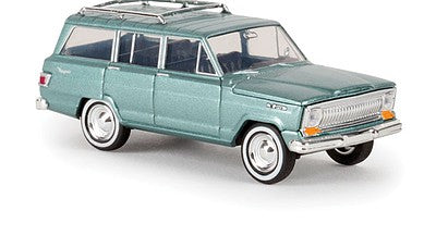 Brekina Automodelle 19853 HO Jeep Wagoneer Green Metallic