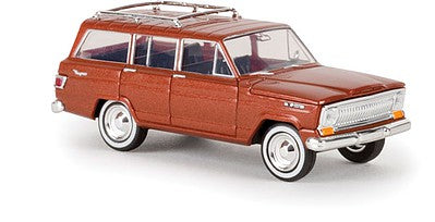 Brekina Automodelle 19854 HO Jeep Wagoneer Copper Metallic