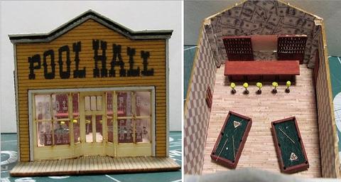 RS Laser Kits 2068 HO Pool Hall
