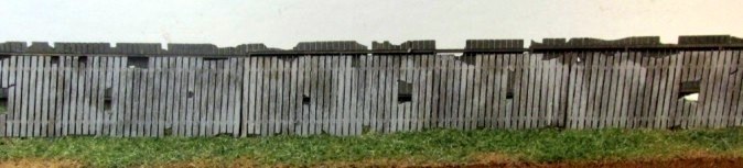 RS Laser Kits 2518 HO Falling Down Fence (Leaning)
