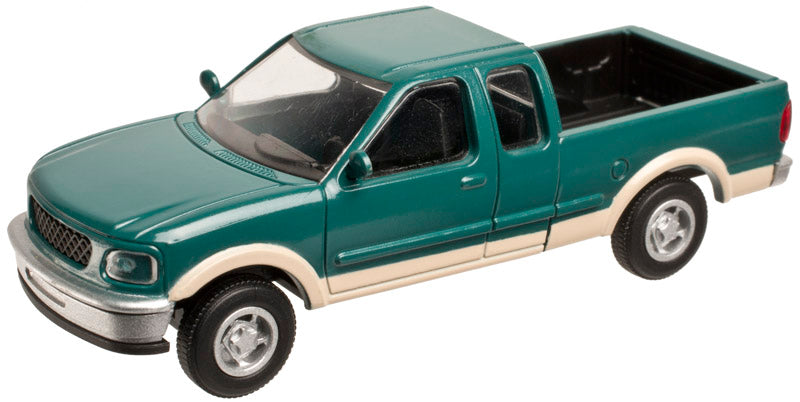 Atlas 1247 HO Green/Tan Ford 1997 F-150 Pickup Trucks with 2-Tone Paint Schemes