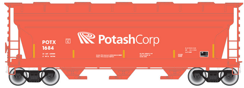 Atlas 50004015 N Potash Corp Trainman® ACF® 3560 Covered Hopper #1589