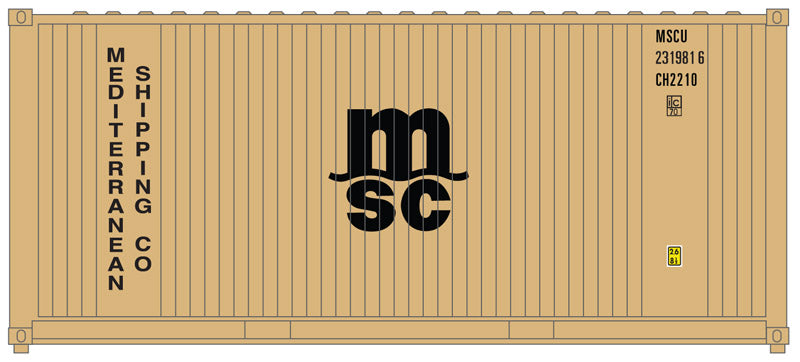 Atlas 2000011 O Mediterranean Shipping Co. Trainman® 20' Container