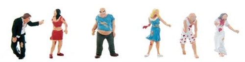 Walthers 949-6080 HO Zombies Figures (Set of 6)