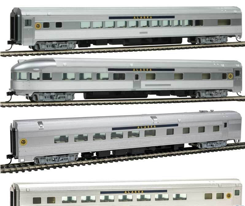 Walthers 910B30010 HO Alaska Railroad Streamlined Passenger Set (4