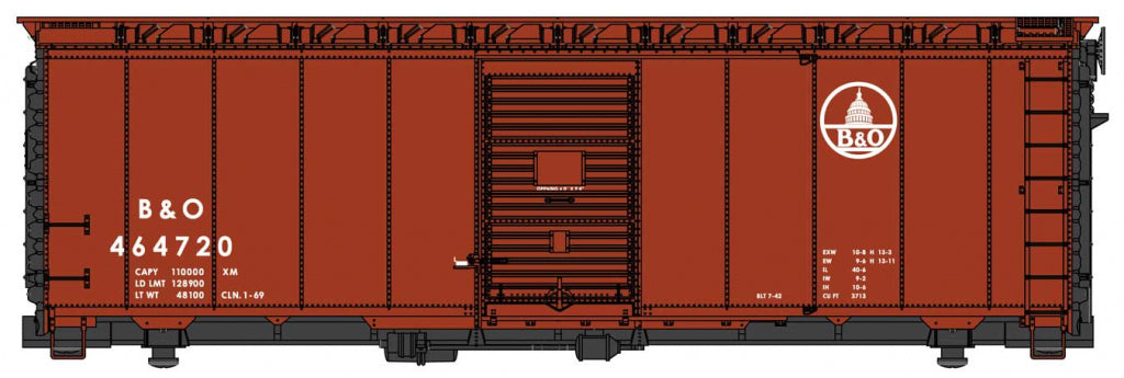 Walthers 910-1453 HO 40' Baltimore & Ohio Boxcar #464720