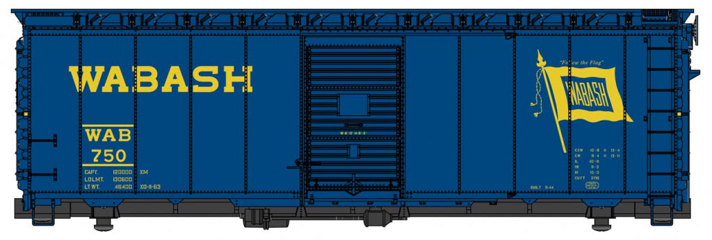 Walthers 910-1465 HO Wabash 40' Association of American Railroads Boxcar #750