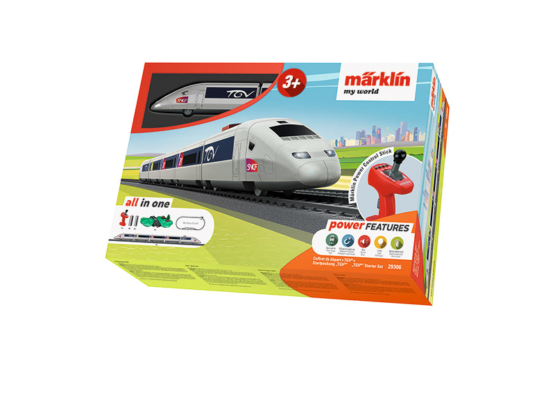 Marklin 29306 My World TGV Battery Operated HO Gauge Electric Starter Train Set