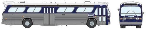 Rapido Trains 701040 HO Painted, Unlettered New Look Bus, Blue/Silver