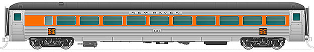 Rapido Trains 517011 N New Haven 8600-Series Coaches McGinnis Scheme #8654