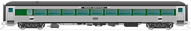 Rapido Trains 517023 N Scale Penn Central 8600-Series Coach Passenger Car #2569