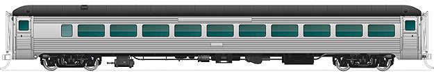 Rapido Trains 517099 N Undecorated 8600-Series Coaches without Skirts