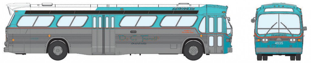 Rapido Trains 751018 HO DC Transit Deluxe Bus #5764