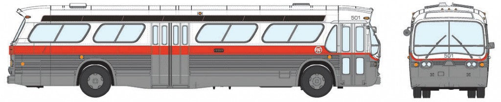 Rapido Trains 701033 HO Pittsburgh (Port Authority) New Look Bus #2476