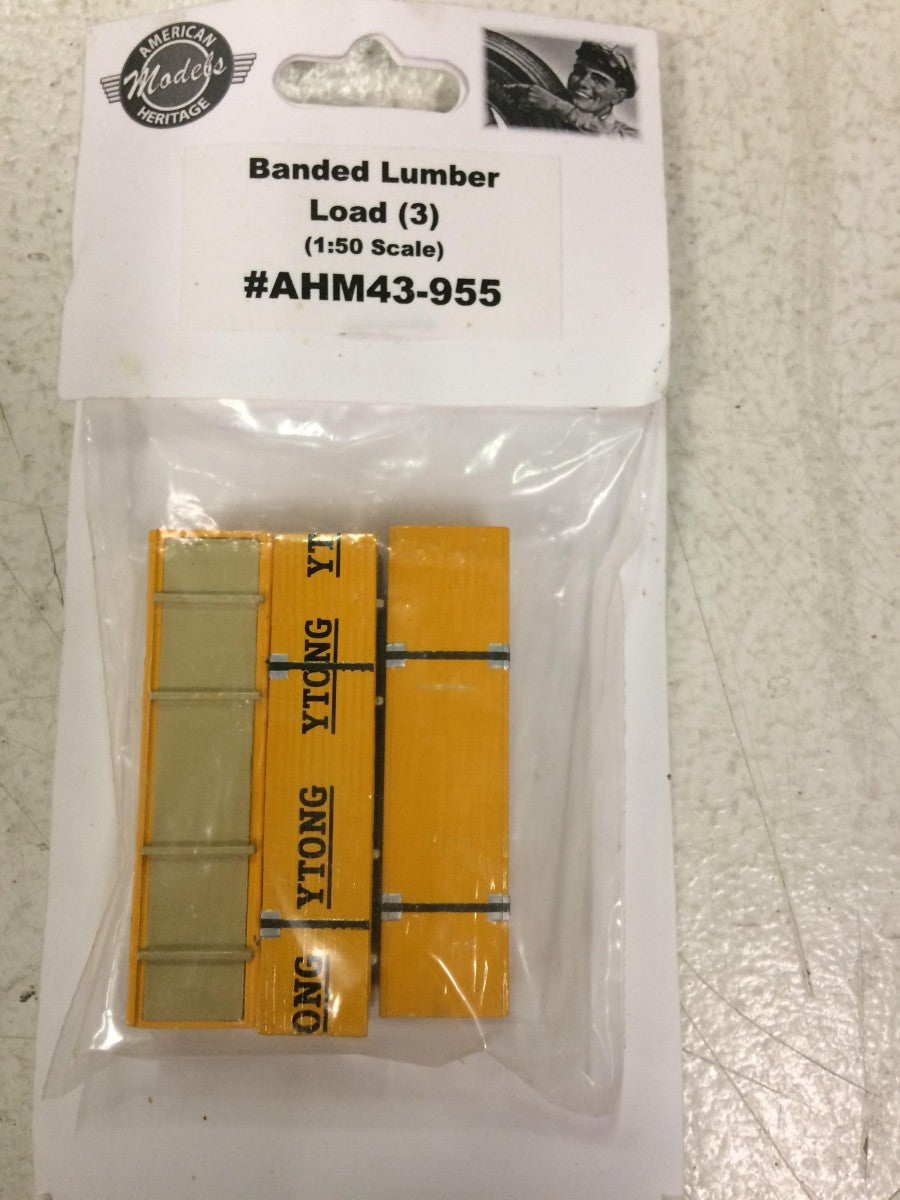 AHM 43-955 O Banded Lumber Load (Pack of 3)