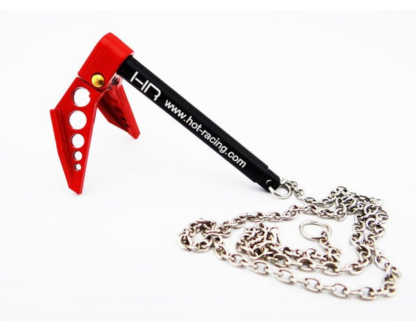 Hot Racing ACC838F02 1:10 Portable Fold Up Winch Anchor Red/Black