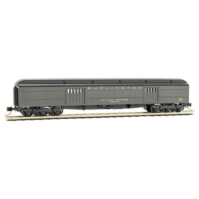 Micro-Trains 14700200 N CB&Q 70’ Heavyweight Baggage Car #1540