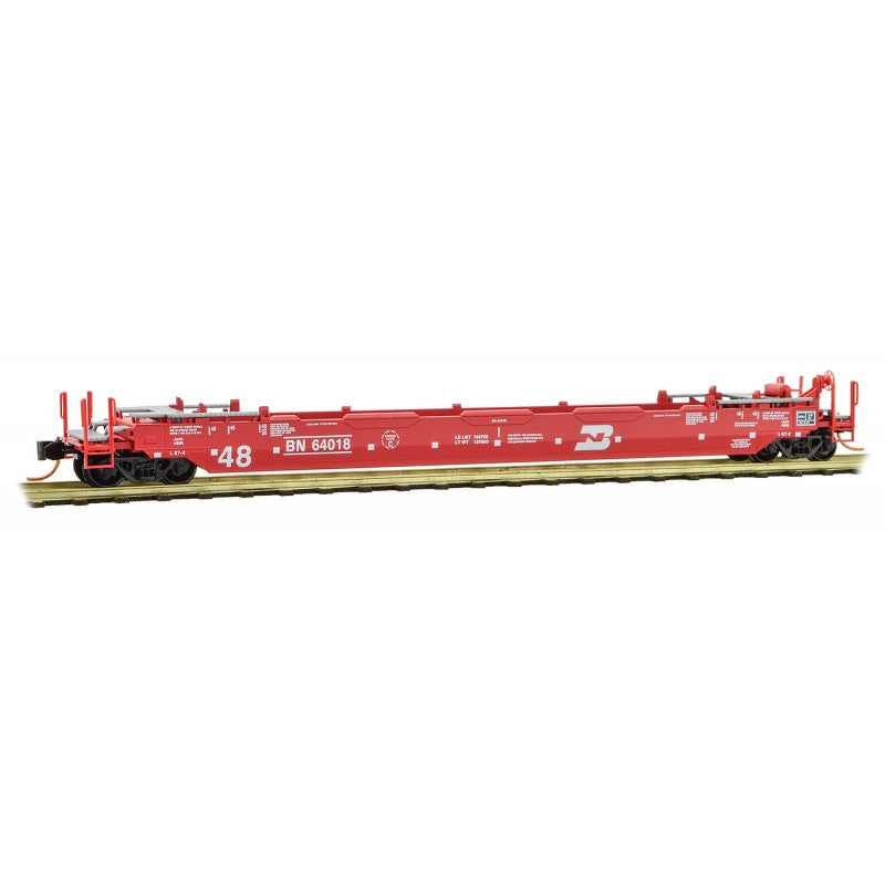 Micro-Trains 13500092 N Burlington Northern 70’ Husky Stack Well Car #64018