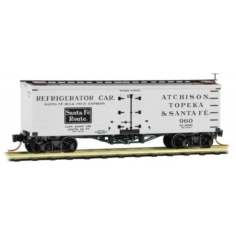 Micro-Trains 05800380 N ATSF 36’ Wood Sheathed Ice Reefer #960