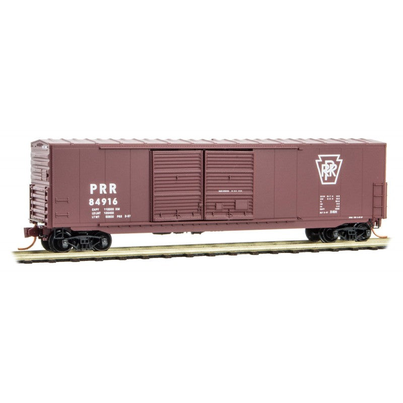 Micro-Trains 18200080 N PRR 50' Standard Double 8' Sliding Door Boxcar #84916