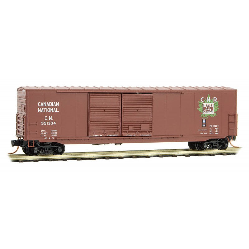 Micro-Trains 18200050 N CN 50' Boxcar w/Double 8' Sliding Doors #551334