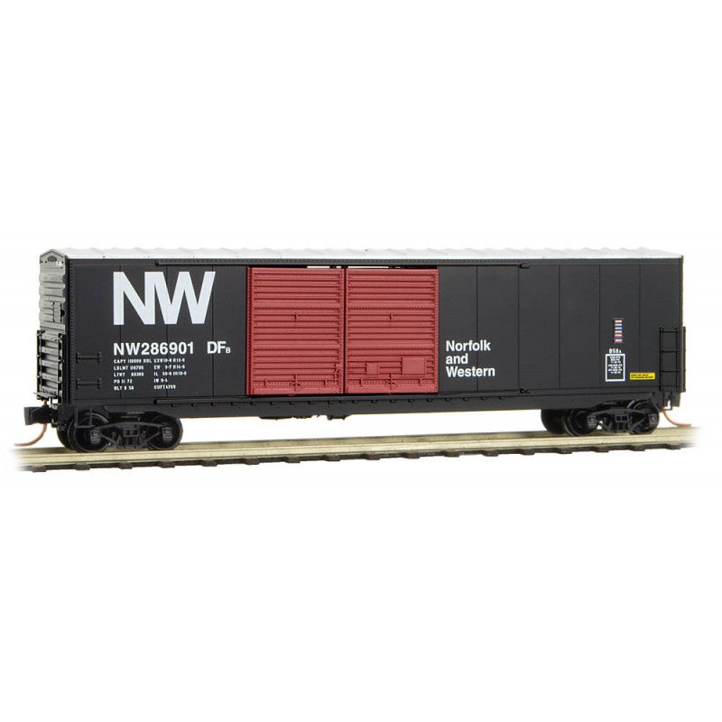 Micro-Trains 18200060 N N&W 50' Boxcar w/Double 8' Sliding Doors #286901