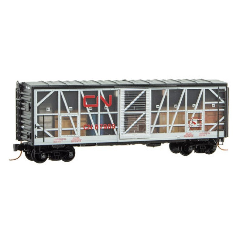 Micro-Trains 07300250 N Canadian National Impact 40' Single Door Boxcar #87989