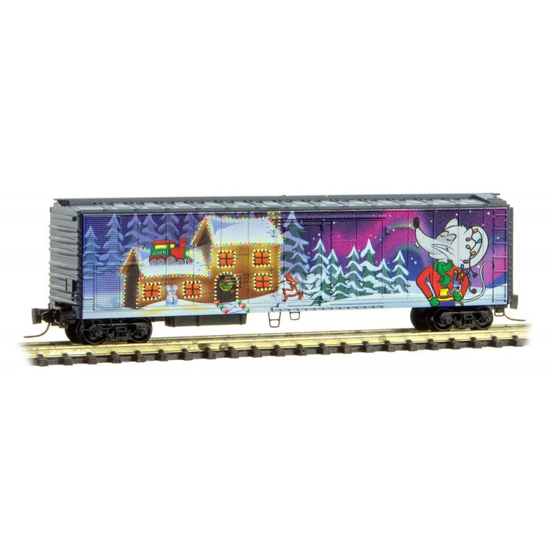 Micro-Trains 54800120 Z Scale Micro-Mouse 2018 Christmas Boxcar